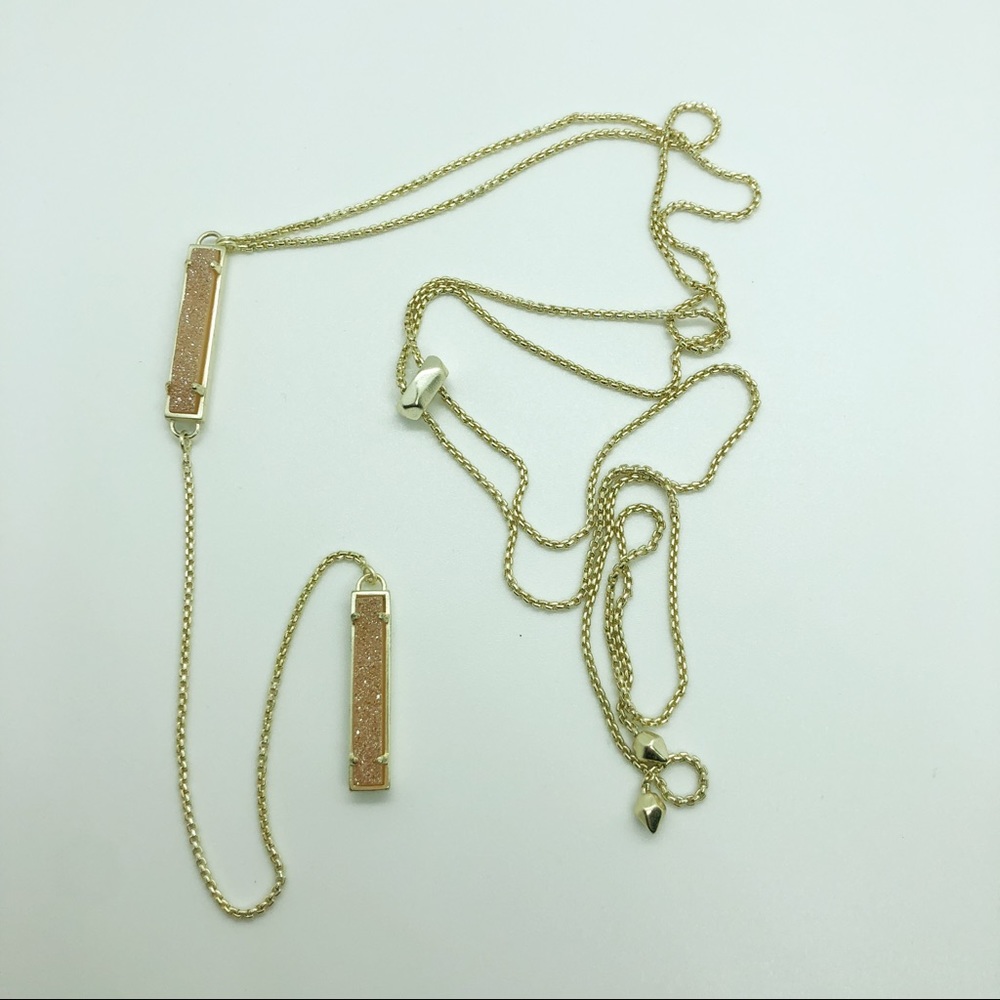 Pink Drusy Necklace from Kendra Scott